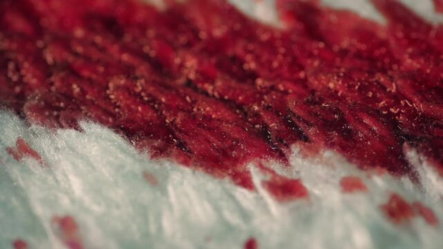 Blood Spatters On Carpet Close-Up 3 Shots
