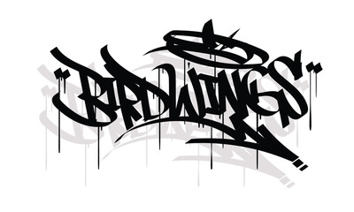 Obraz premium BIRD WINGS graffiti tag style design