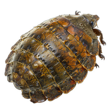 Macro Shot of Tardigrade with Transparent Background for Scientific Use