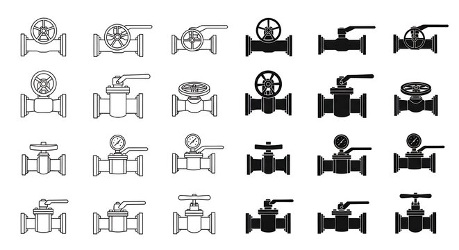 business people icon set