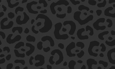 abstract dark colored leopard skin seamless pattern for textiles. dark cheetah stylish texture. seamless black leopard print pattern. dark animal skin background ideal for fashion, textile, wallpaper. © Fendi