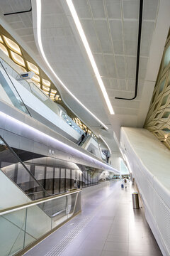 Riyadh Metro KAFD King Abdullah Financial District Station by Zaha Hadid Architects in Saudi Arabia