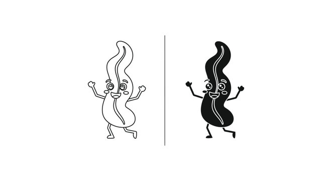 Vector illustration of brush, black ink pen and ink brush icon set design