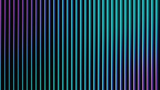 Cybernetic style wallpaper design with vibrant neon purple and cyan vertical lines flowing through space