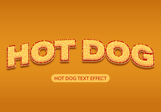 Hot Dog Text Effect
