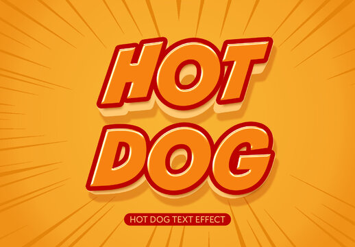 Hot Dog Text Effect
