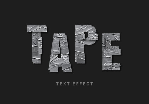 Tape Text Effect