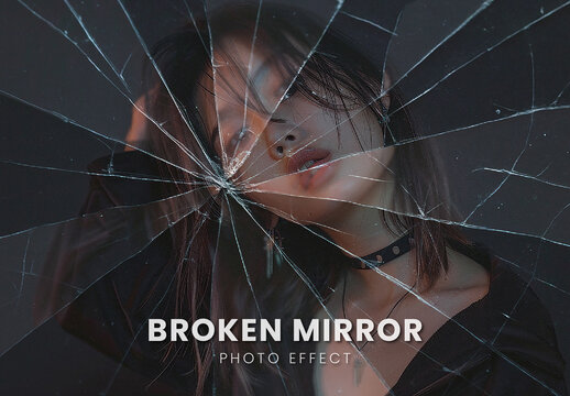 Broken Mirror Photo Effect