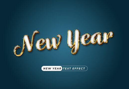 New Year Text Effect