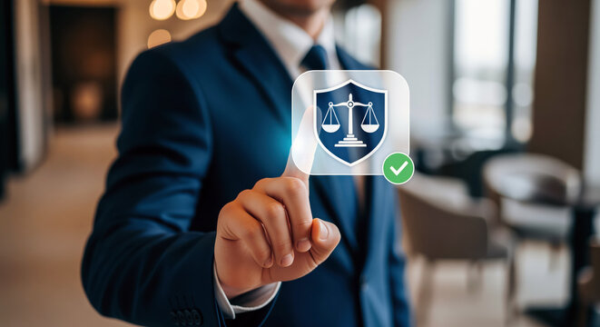 Legal risk mitigation program implementation and corporate liability insurance policy activation using advanced digital compliance framework touch screen interface