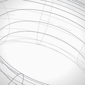 Abstract Technology Wireframe Torus