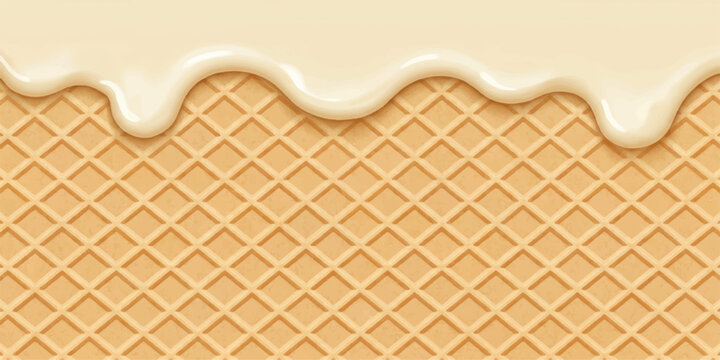 Seamless chocolate chip cookies pattern wallpaper illustration with brown textured vintage geometric fabric design backdrop