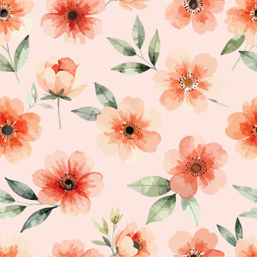 Seamless floral pattern design, trending background design for textile industry 2026