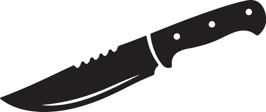 knife on a white background