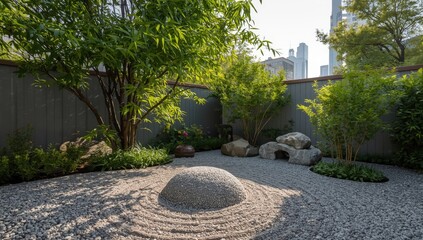 Obraz premium outdoor zen garden decor