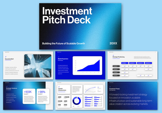 Investment Pitch Deck Layout