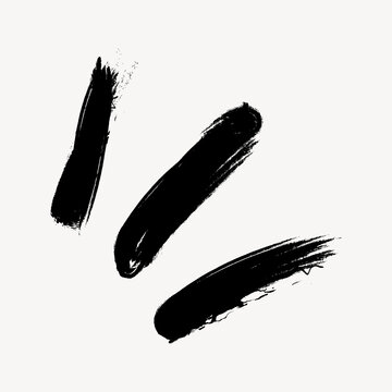 Black blink, brush stroke texture illustration