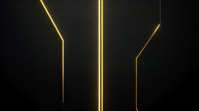 Backdrop abstract premium with dark highlighted brushe and yellow lines featuring glow effect, vector graphic, digital art with futuristic design and