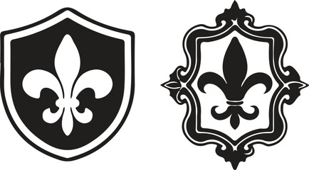 Fleur de lis heraldic icon vector design © ShirinSultana