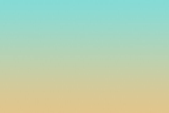 Minimalist vibrant gradient background transitioning from turquoise mint blue to warm sandy beige ocher