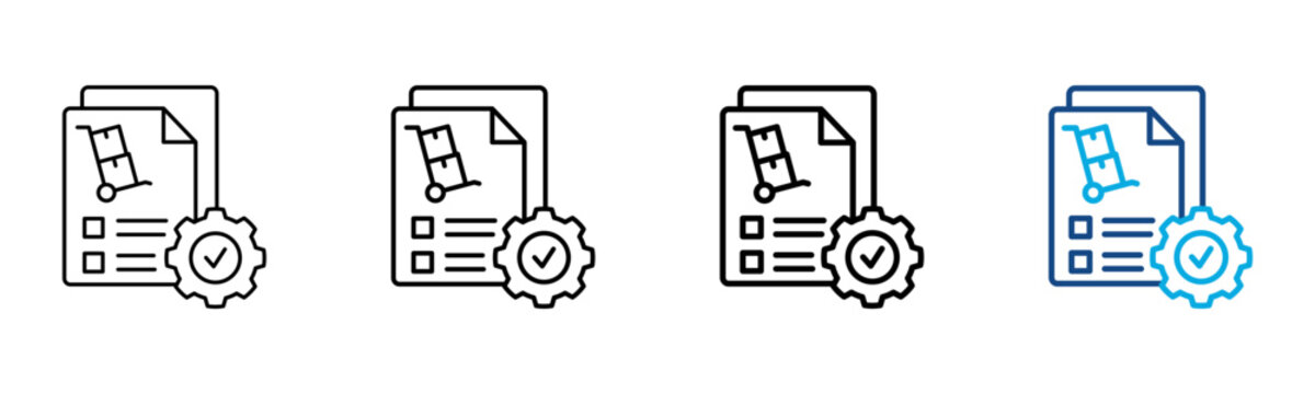 Procurement Icon Different Style Outline Collection Set Vector Illustration