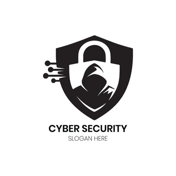 Cyber Security Logo technology data protection firewall privacy minimalist modern clean corporate identity vector brand business network