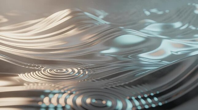 Abstract Metallic Waveform Background Texture.