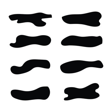 abstract, vector, shape, set, collection, blob, fluid, liquid, organic, amoeba, black, isolated, design element, graphic element, web design, UI, button, highlight, layout, frame, brush stroke, smudge