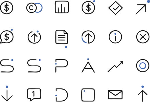 Budget solid icon set. Containing cash flow, planning, presentation, revenue, savings, spending, income, allocation, and cost estimate icons collection.