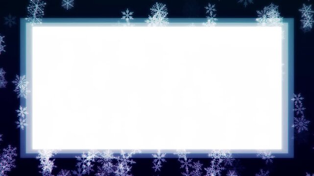 Looping Snowflake Background Asset