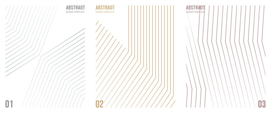 Minimalist abstract line art templates geometric designs for modern graphic projects