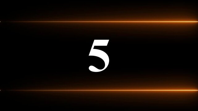 Glowing neon numbers from 0 to 33 countdown in pink color neon line and black background.