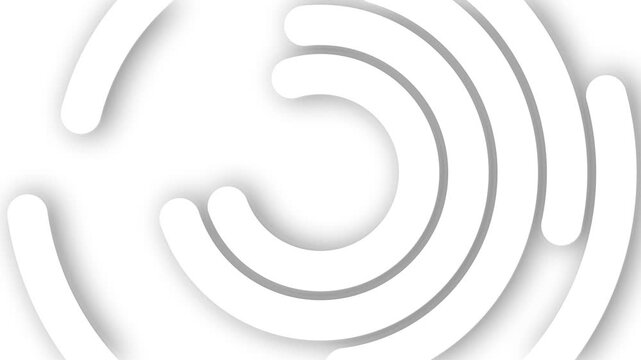 Concentric semicircles with soft shadows background animation