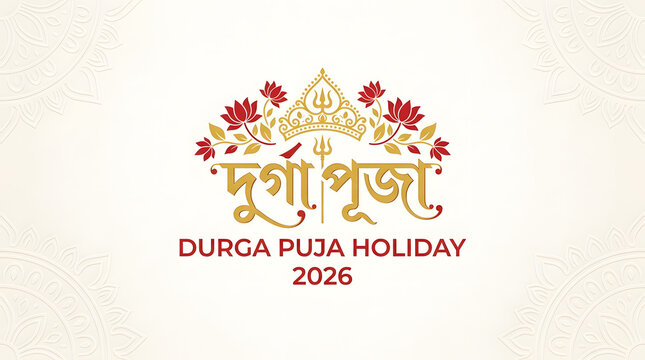 Puja paja indian festival logo