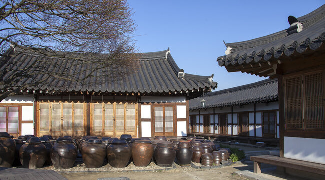 장독,전주한옥마을,전주시,전북