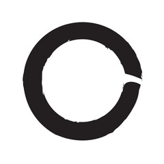 Obraz premium Circle brush handmade icon 