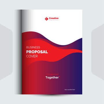 Corporate Business Proposal cover Design Template concept