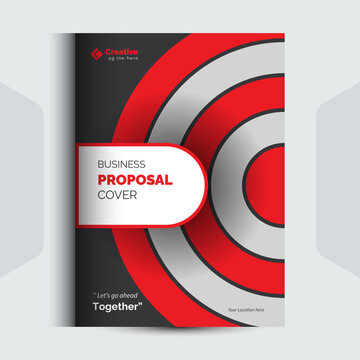 Corporate Business Proposal cover Design Template concept