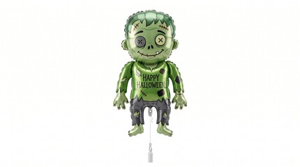 Fototapeta premium Frankenstein monster halloween foil balloon party decoration and seasonal display