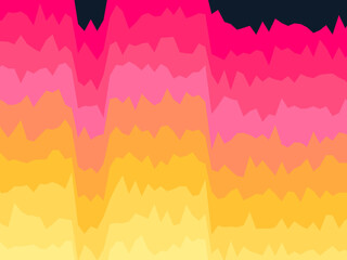 Fototapeta premium Bold Abstract Color Layers Jagged Edge Background