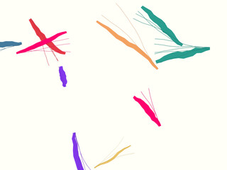 Obraz premium Bright Crayon Scribbles Playful Drawing Background