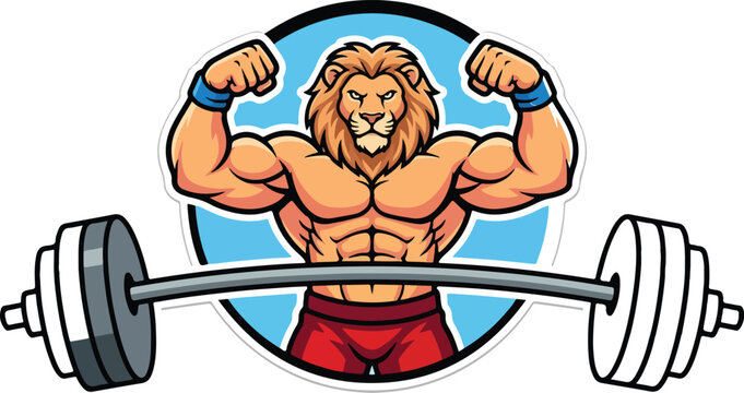 bodybuilder training with dumbbell