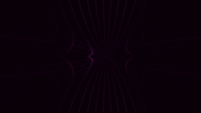 Abstract multidimensional wave grid with futuristic technology motion background