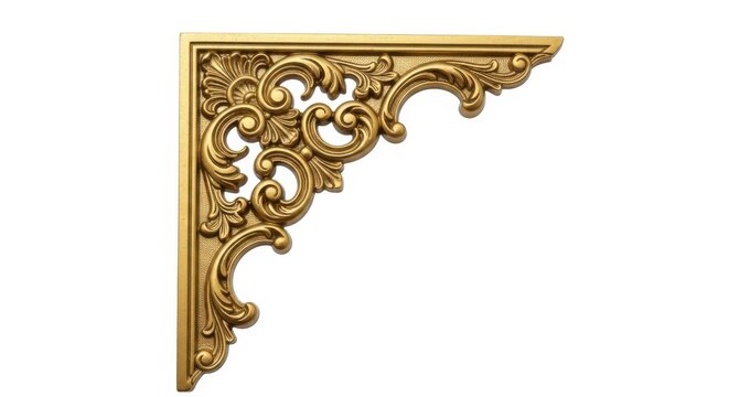 Elegant ornate corner bracket decorative trim