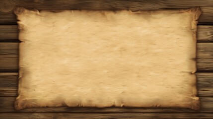 Fototapeta premium fantasy bulletin board empty with a wooden frame, copy space for text. 