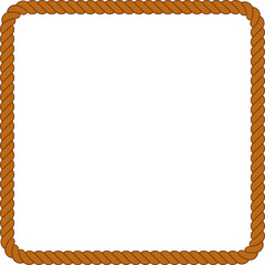 Obraz premium Brown Rope Border Frame