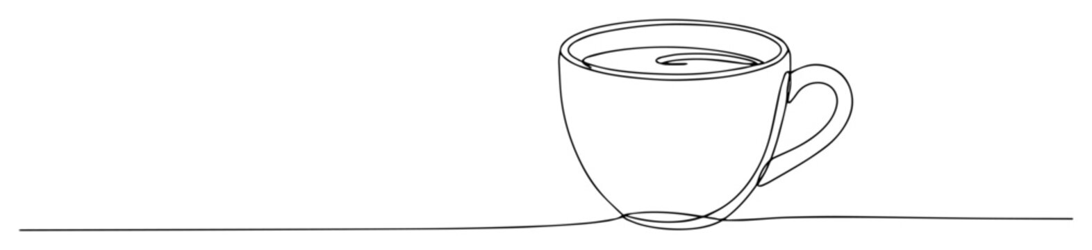 espresso cup simple line vector illustration