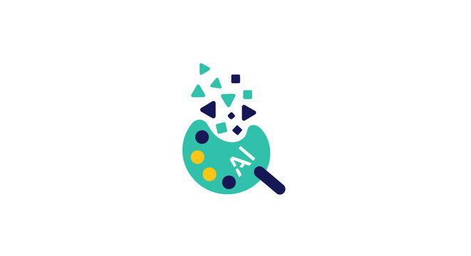 AI Artificial Intelligence Logo Design.