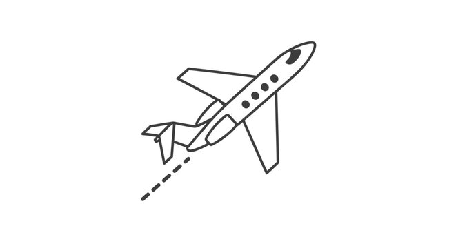 Airplane flying through the sky fast.