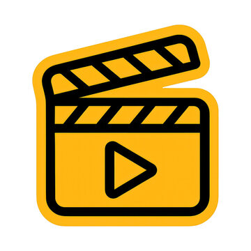 PNG Film clapperboard icon illustration.